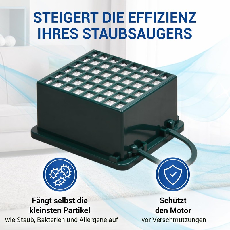 Staubbeutel-Profi HEPA Filter for Vorwerk Kobold VK130 VK131 – VK131SC