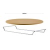 OVENTE 13" Round Pizza Stone for Oven and Grill, Heat