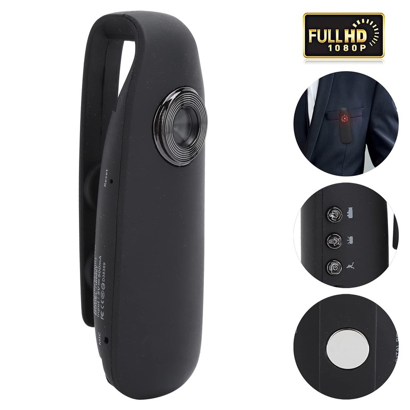 Mini Camcorder,HD 1080P Mini Camcorder Dash Cam Body Wear Motorcycle