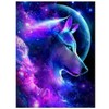 DAERLE 5D Diamond Painting Wolf Cloud Embroidery Full Diamond Painting