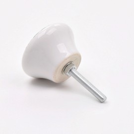 Grey Zig Zag Angular Coloured Lines Knob, Pull, Handle, for Cupboards, Doors, Cabinets, Drawers, Furniture & Kitchens (Includes Hardware for Fitting) 4.2 cm diameter 3.3 cm rod length