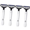 Dorco 도루코 4중날 휴대용 면도기 4입 1P 논슬립 윤활밴드 Dorco 4-Blade Portable Razor 4-Pack 1P Non-Slip Lubricating Band [Unit price]