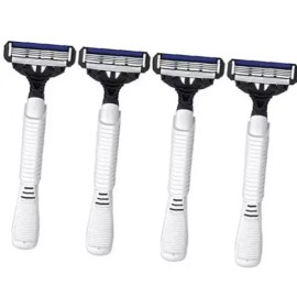 Dorco 도루코 4중날 휴대용 면도기 4입 1P 논슬립 윤활밴드 Dorco 4-Blade Portable Razor 4-Pack 1P Non-Slip Lubricating Band [Unit price]