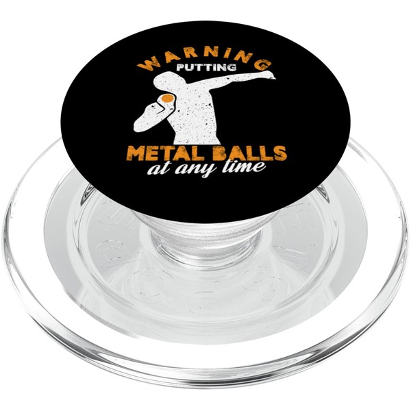 Warning Shot Put Design PopSockets PopGrip for MagSafe