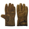 Uniworld Oil Cow Split Leather Gloves KS847 Brown with Inner