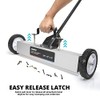 NEIKO 53416A 24” Rolling Magnetic Sweeper with Wheels, 50 Pound