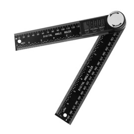 Operitacx Digitales Winkellineal digitaler Winkelsucher Kegellehre werkzeug digitale waagerecht ausgerichtete anzeige Digitale Winkelfinder Lineal Abs Black