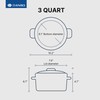 Daniks Modern 3 Quart Stainless Steel Stock Pot with Glass