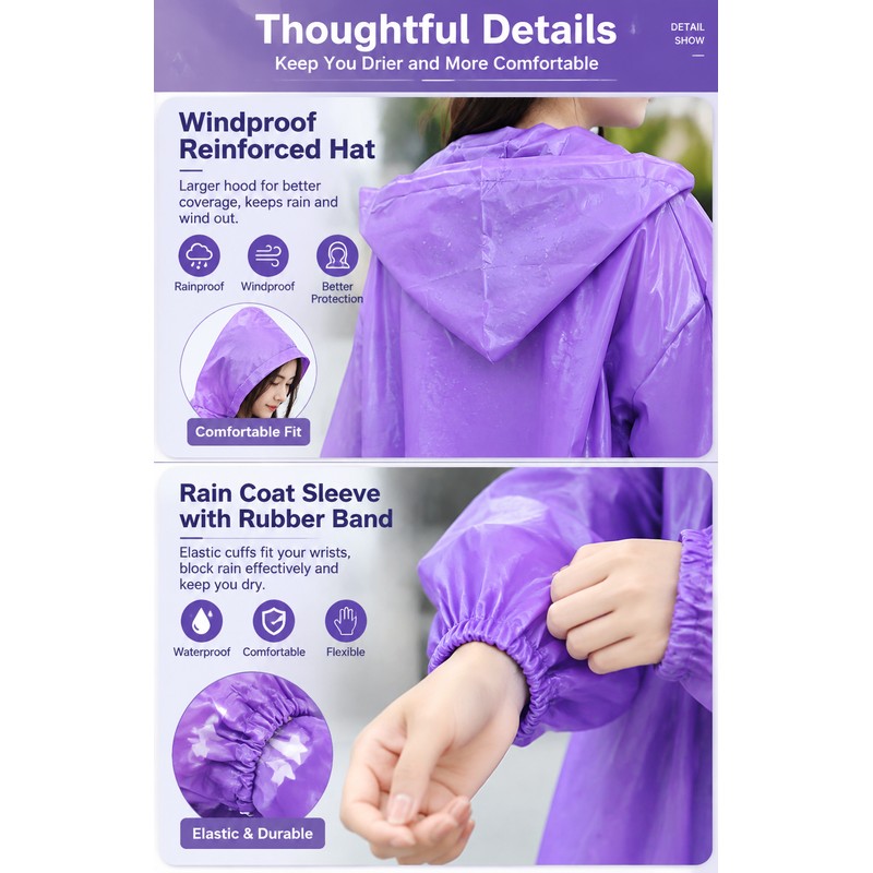 Raincoat Women Men Impermeable Thickened Waterproof Raincoat Tourism Outdoor Hiking