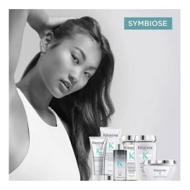 Kit Tratamiento para el Cabello Anti Caspa Kerastase Symbiose Serum Cellulaire Nuit Shampoo Bain Puret y Acondiconador Fondant Apaisant Essentiel     