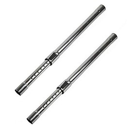 Huiaway 1-1/4inch Chrome Telescopic Hose Metal Vacuum Wands Hose Vacuum 1.25inch Extension Wand Extends to 31.65inch Long for Most Brand Vacuum 2 Pcs