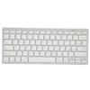 Wireless Keyboard Mini 78 Keys Ultra Thin Portable White Computer