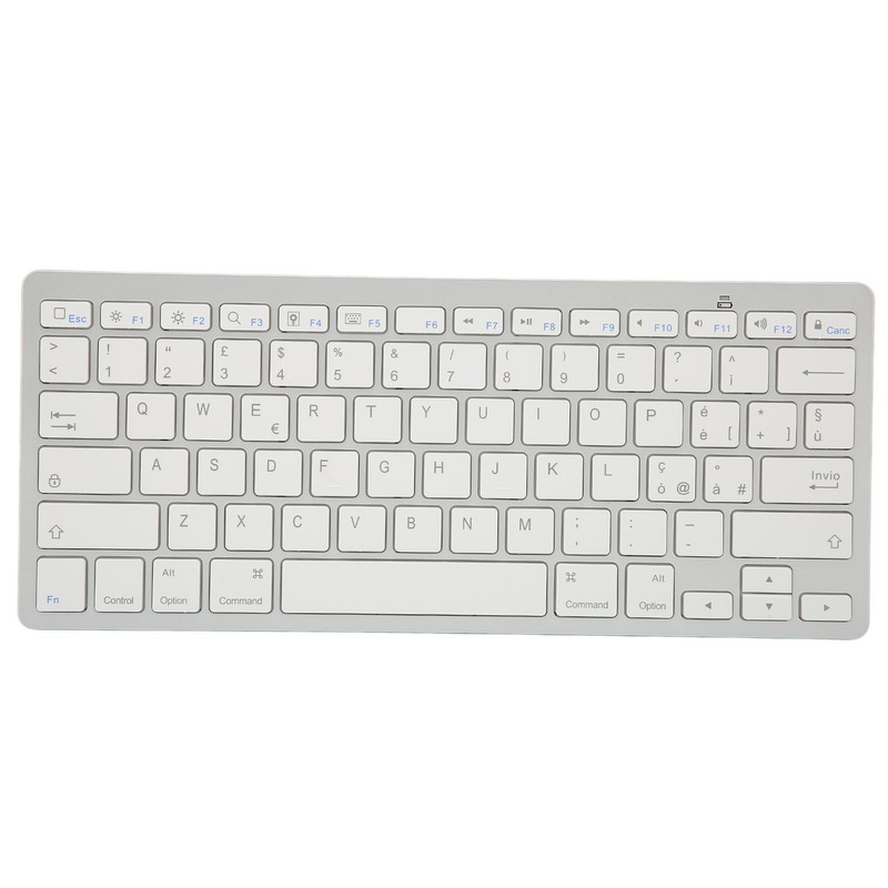 Wireless Keyboard Mini 78 Keys Ultra Thin Portable White Computer