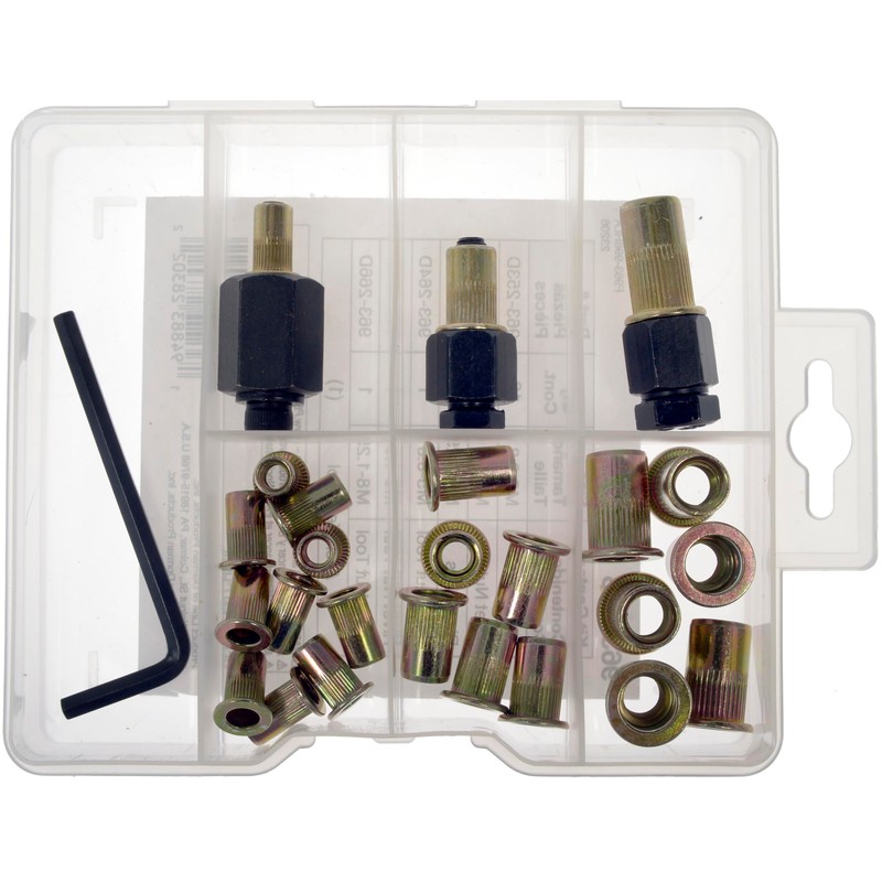 Dorman 963-998 Rivet Nuts and Hand Tool Kit - Metric
