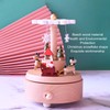 Wooden Music Box Snowflake Decor Wood Grain Texture Beautiful Sound