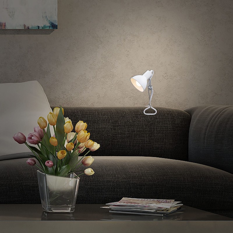 BRILONER - Desk Lamp with Cable Switch, Swivelling, E14 Socket,