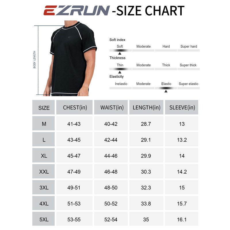 Camisetas de natación para hombre, protección solar UPF 50+, playera