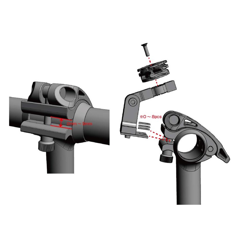 Rec Mount Plus Folding Bike Mount [R+FDB] "Mount Only, Special