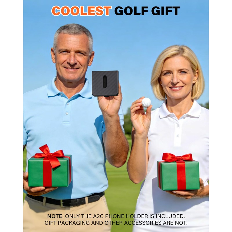 A2C Anti-Scratch Silicone Golf Cart Phone Holder Strong Magnetic Attachment