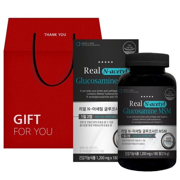 Onfood Real N-Acetyl Glucosamine MSM 216g gift set, 180 tablets,