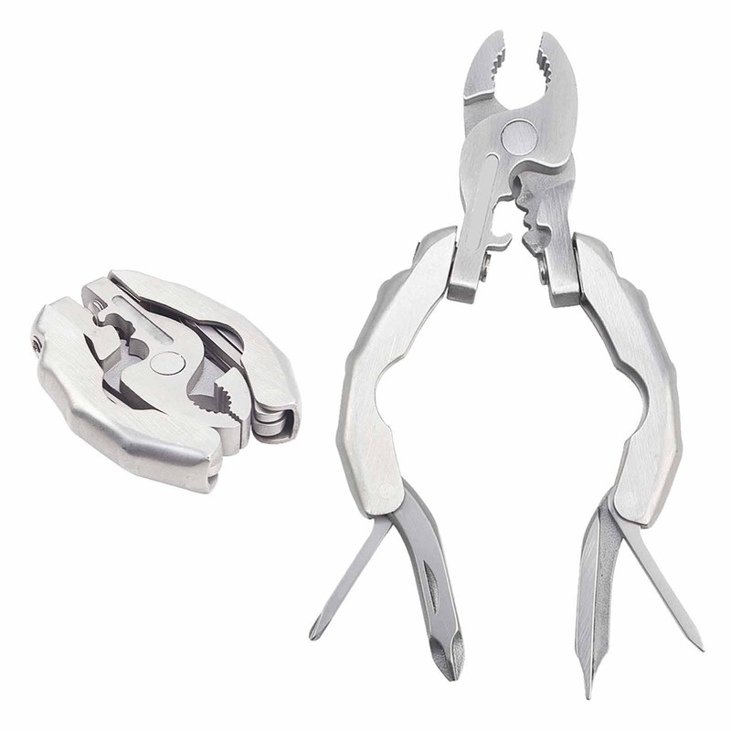 TENOL Multitool Pliers 9 in 1,Folding with Screwdriver Bottle Opener