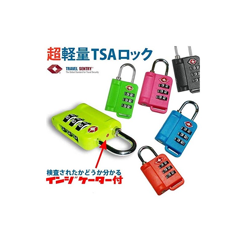 Ultra Light! TSA Lock Padlock with GPT Indicator 3 Digits