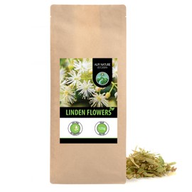 Linden blossom tea (125g, 4.4oz), dried linden blossom tea, 100% natural, without additives