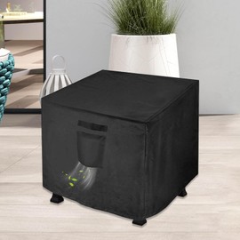 Firepit Cover | Fire Table Waterproof Protector | Square Weather-Resistant Firepit Cover for Patio Deck Beach Tailgating Backyard Garden RV Travel Balcony