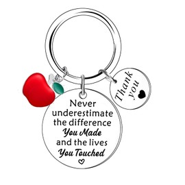 BESPMOSP Teacher Keyring Teacher Leaving Gifts Teacher Birthday Gifts for Teacher Graduation Gift Teacher Retirement Gifts Teachers Day Gifts Teacher Keychain Teacher Appreciation Present