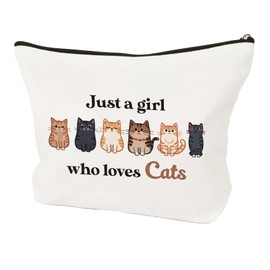 Cat Gifts for Women Girls Cat Lover Gifts Cute Pencil Case Makeup Bag for Girls Cats Themed Gift for Women Presents