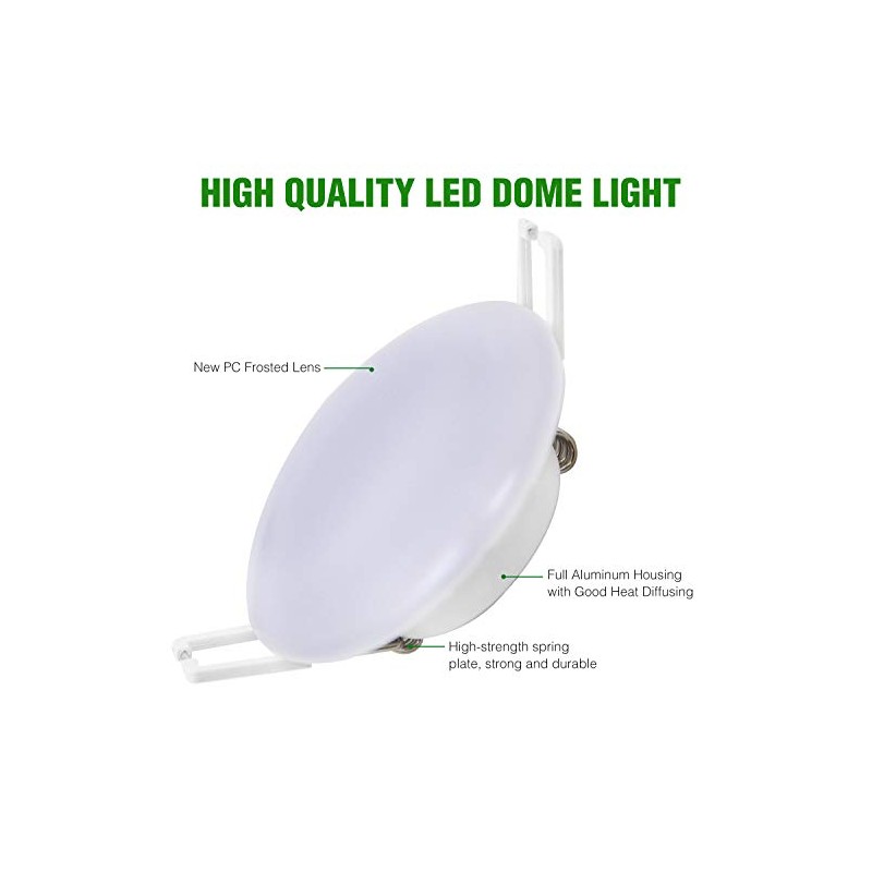 12V LED Puck Light, 6 Packs 3inch Recessed Mount Ceiling