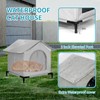 Outdoor Cat House, Weatherproof Cube Cat Shelter, Waterproof Elevated Kitty