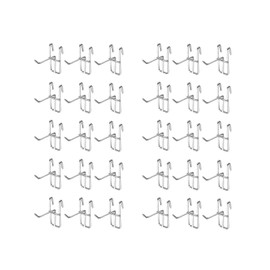 Charmoon Net Hook, Wire Net, Mesh Panel, Storage, Display, Hook, Stainless Steel, Set of 30 (50mm)