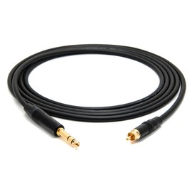 enoaudio Mogami 2534 Quad Professional Studio Cable Neutrik Gold 6.3 mm TRS Jack to RCA RCA HiFi 3.0 m