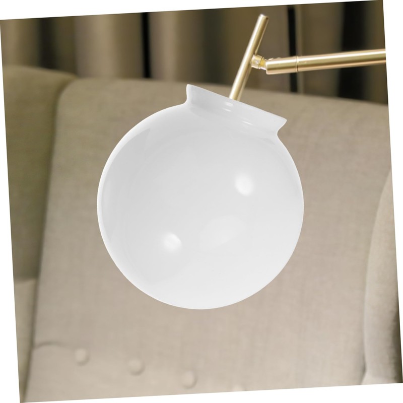 WHAMVOX Milky White Glass Spherical Lampshade Replacement for Lights Elegant