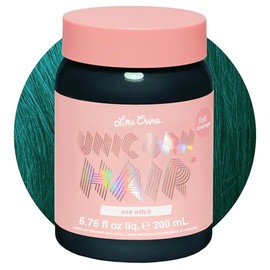 Lime Crime Unicorn Hair Dye, Sea Witch - Rich Teal Fantasy Hair Color - Full Coverage, Ultra-Conditioning, Semi-Permanent, Damage-Free Formula - Vegan