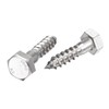sourcing map Hex Lag Screws, M10 x 40mm 304 Stainless
