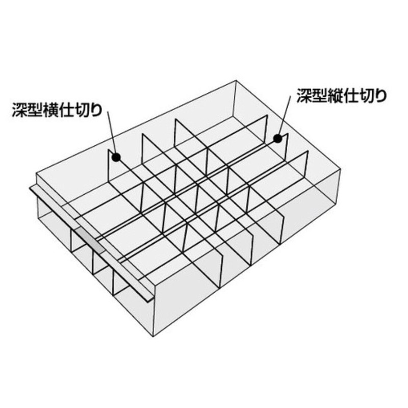 コクヨ レターケース UNIFEEL 仕切板 深型縦仕切 透明 LCD-UNAD2