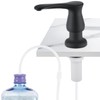 GAGALIFE Kitchen Sink Soap Dispenser Matte Black, Under Sink Soap