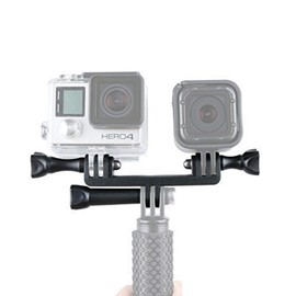 Vcufflinks Dual Twin Mount Adapter for GoPro Hero 9/8/7/(2018)/6/5 Black,Session 5/4,Hero 3+,DJI Osmo Action,AKASO/Campark/YI Action Camera