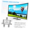 FUNOMOCYA Splitter Tv Antenna Cable Power Divider Signal Splitter Accessory