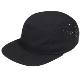 TUISKU Men's 5 Panel Mesh Hat, Jet Cap, Shallow, Casual, Fishing, Outdoor, One Size Fits Most, Black, Free size