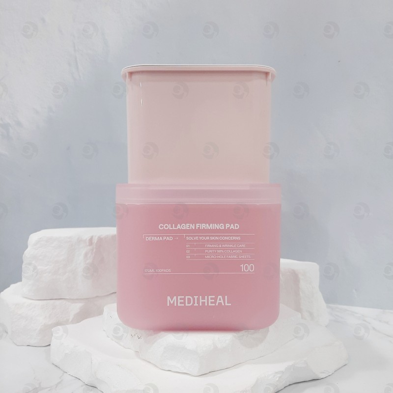 Mediheal Collagen Filled Elasticity Square Pad 100 sheets + Refill