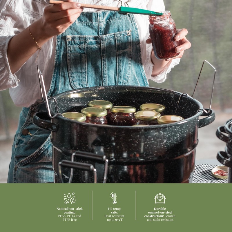 Granite Ware Enamel-on-steel 12-Piece Canner Kit, Includes 21.5 qt. Water