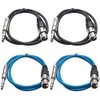 Seismic Audio - SATRXL-F3-4 Pack of 3 Foot 1/4 Inch