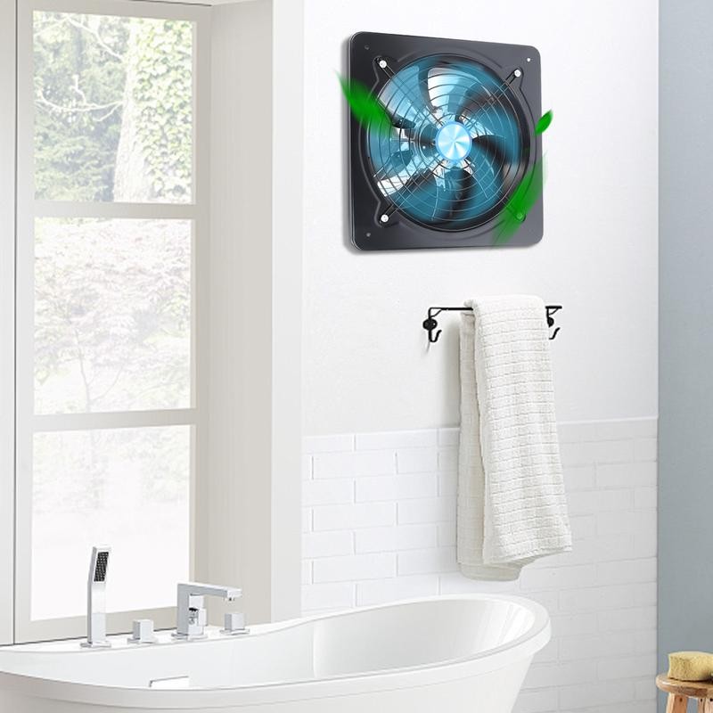 CNCEST 12"Commercial Ventilation Extractor Exhaust Fan Blower Wall Mounted Kitchen