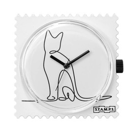 Stamps Boitier Montre Design Lovely Cat - 105541, White