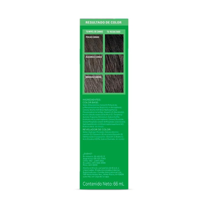 Just For Men Shampoo Tinte Cubre Canas, Castaño Negro H50,
