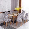 Sufdari Chair Covers 6,Stretch Dining Chair Covers, Spandex seat Covers