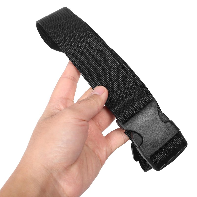 Healvian 3pcs Black Fanny Pack Extender Strap Adjustable Buckle Belt